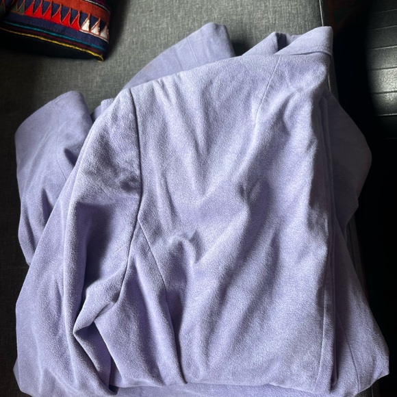 Vintage lilac suede women’s pant suit - Picture 6 of 6